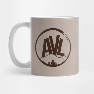 AVL - Asheville, NC - Brown 19 Mug